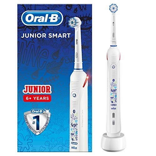 Oral-B Spazzolino Elettrico Ricaricabile Junior Smart,1 Manico, 1 Testina di Ricambio, per Età da 6 Anni