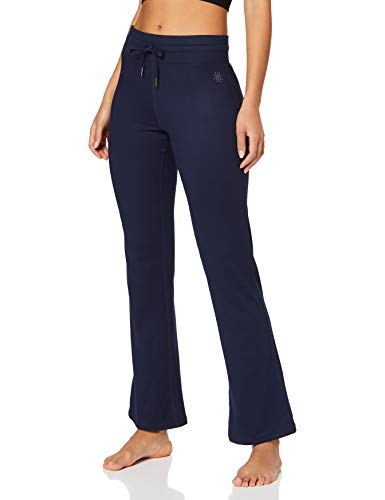 Marchio Amazon - AURIQUE Pantaloni Yoga Donna, Blu (Navy), 48, Label:XL