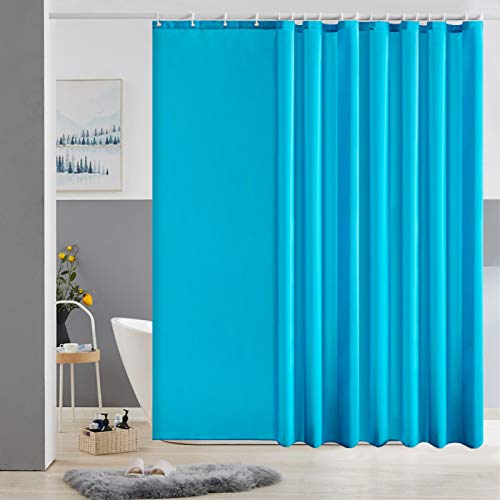 Furlinic Tenda Doccia Antimuffa Tessuto Poliestere Grande Tende Doccia Impermeabile Lavabile Alzavola Tenda Vasca da Bagno con 18 Ganci 275x180cm.