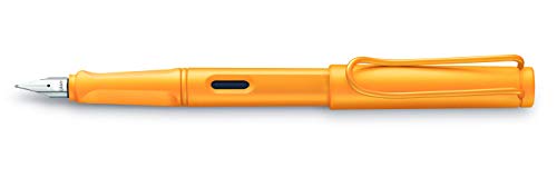 Lamy Safari Candy 021 - Penna stilografica moderna color mango, con impugnatura ergonomica e design senza tempo, pennino F - modello speciale
