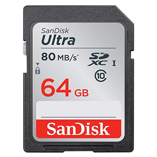 SanDisk Ultra Scheda di Memoria SDXC Traditional, Velocità fino a 80 MB/sec, 64 GB, Classe 10