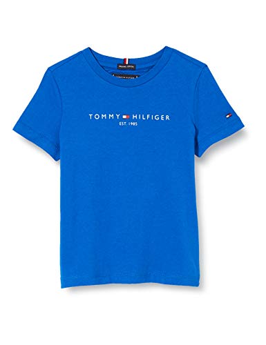 Tommy Hilfiger Essential Tee S/s Maglietta, Blu (Lapis Lazuli 431/880 C5d), 6-7 Anni (Taglia Unica: 7) Bambino