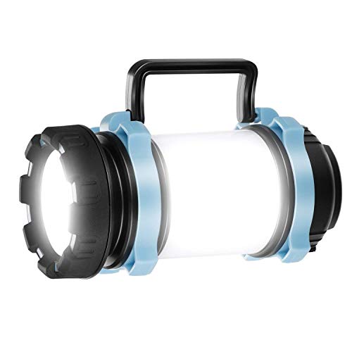 Homealexa 1000 Lumen Lanterna da Campeggio Ricaricabile USB Torcia a LED con 4400 mAh Power Bank 4 Modalità IPX4 Impermeabile Lampada Luce da Lavoro per Pesca Escursionismo Campeggio Tenda Emergenza