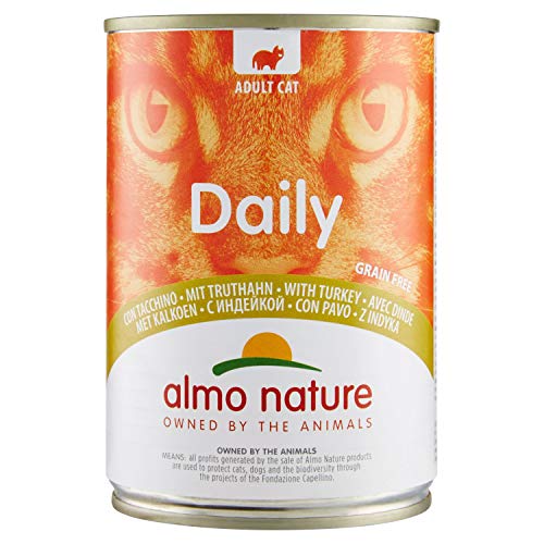 almo nature Dailymenu con Tacchino Umido Gatto Premium - Grain Free - 24x400 g