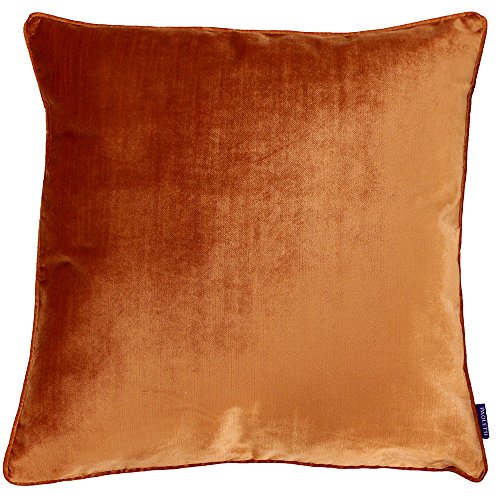 Riva Paoletti Luxe Velvet 55X55 C/Case Rust, Poliestere, 55x55cm