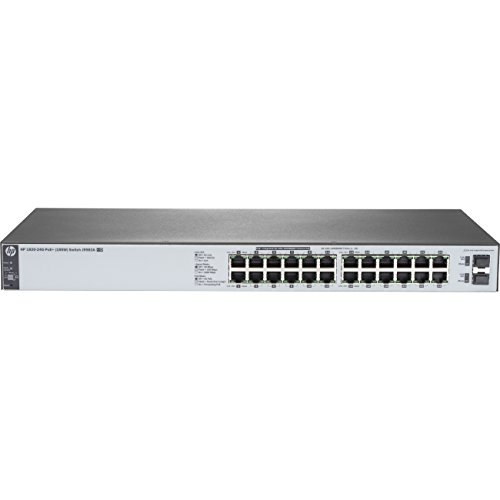 HP 1820-24G-PoE+ (185W) Gestito L2 Gigabit Ethernet (10/100/1000) Supporto Power Over Ethernet (Poe) 1U Grigio