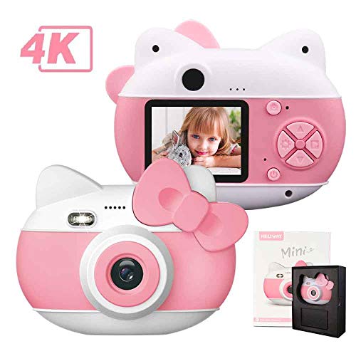 le-idea Fotocamera per Bambini con Flash, Fotocamera Digitale per Cam per Bambini con Fotocamera HD 1080P / 4K Pixel (4032 * 3024) / Schermo IPS da 2,0