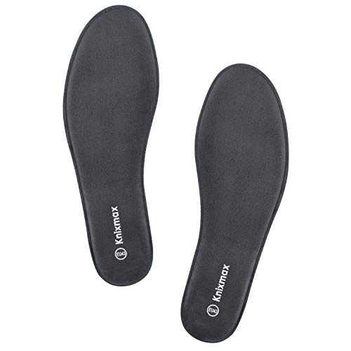 Knixmax Uomo Donna Solette Memory Foam molto morbide Confort Suole Scarpe per Stivali da Lavoro e Passeggio, Sport Solette per Assorbimento Degli Urti e Ammortizzazione per Piedi, Gris EU 40