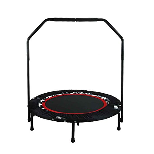 Profun Mini Trampolino Fitness Pieghevole da 40 Pollici, Buttafuori da Trampolino Interni/Giardino/Aerobica, Carico Massimo 300 LB (Rosso)