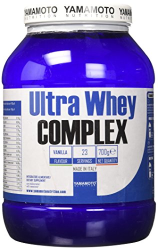 Yamamoto Nutrition Ultra Whey COMPLEX integratore alimentare per sportivi a base di proteine del siero di latte concentrate (Whey Concentrate) ed Isolate (Whey Isolate) (Vaniglia, 700 grammi)