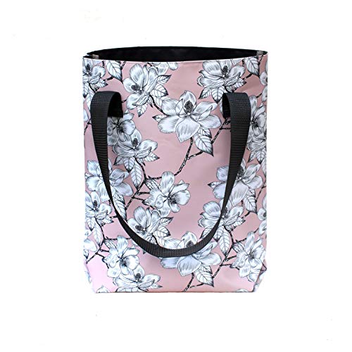 IKURI Borsa Shopper Donna Borsa per la Speza Colori in Teloni Impermeabili Realizzata a Mano Multicolore Multiuso Resistenti - Design Magnolia