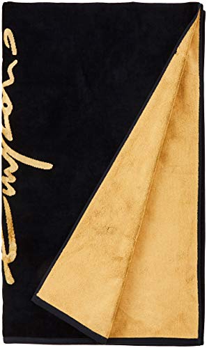 EMPORIO ARMANI swimwear Towel Beachwear Logo Signature Vestito, (Nero 00020), (Taglia Unica: TU) Donna