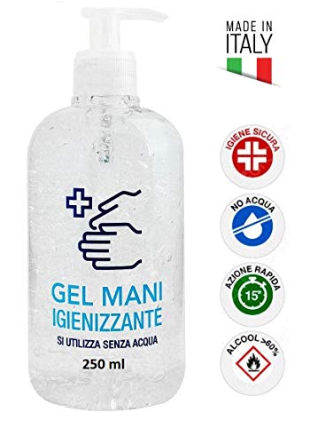 Gel Lavamani Igienizzante Senza Acqua Stick 500ml alchool +61% dispenser Elimina 99% Batteri