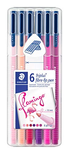 Staedtler Triplus Colour, Scatola di pennarelli confezione standard Confezione da 6 Flamingo