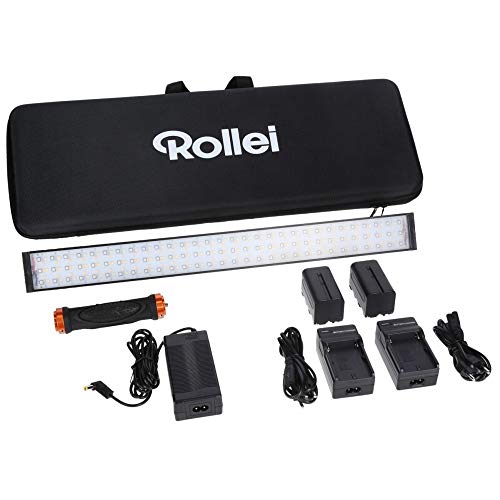Rollei Lumen LED Flashlight | RGB Bi-Color Video Light | App Control | LED Video Light adatto per ritratto, prodotto e videografia
