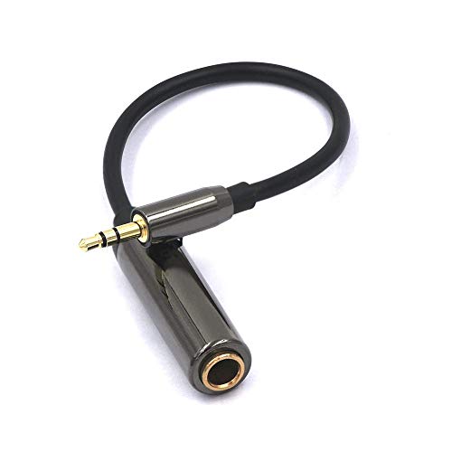 VCE Cavo Prolunga Cuffie Adattatore Audio Jack 3.5mm Maschio a 6.35mm Femmina per Cuffia 0.2M
