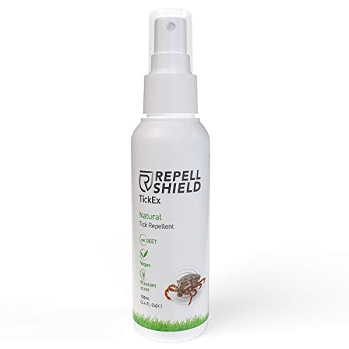 Repell Shield Spray Repellente Zecche Uomo - Protezione Anti Zecche Uomo Duratura - Efficiente Spray Antizecche per Uomo Bio - Anti Insetti e Antizecche uomo a base di Oli Essenziali, 100 ml