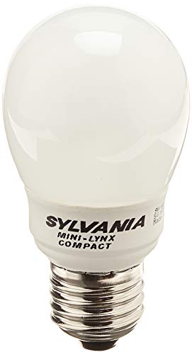 Sylvania Lampadina a risparmio energetico Mini-Lynx Compact Ball, 9 Watt - 9W / E27 / 827