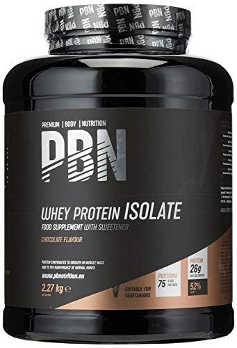 Premium Body Nutrition, proteine isolate del siero di latte in polvere (Whey-ISOLATE), 2,27 kg, cioccolato, 75 porzioni