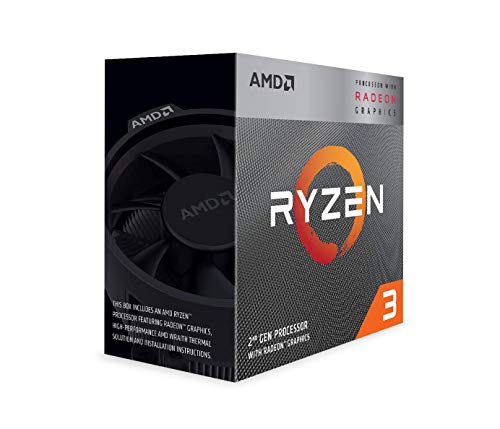 AMD Ryzen 3 3200G, Processore PC, 3,6 GHz (frequenza massima: 4,0 GHz), 4 MB L3 Cache, Socket AM4, GPU integrato Radeon Vega 8