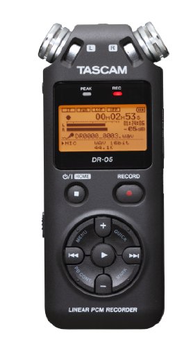 Tascam DR-05 V2 - Registratore Vocale Digitale, Nero + micro SD 4GB