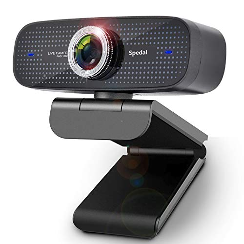 Webcam HD 1080P Stream Webcam per PC con Microfono Web Camera Compatibile con Xbox OBS Twitch Skype Youtube XSplit, Compatibile per Windows Mac