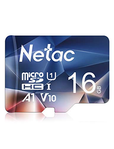 Netac 16G Scheda Micro SD, Scheda di Memoria A1, U1, C10, V10, FHD, 600X, UHS-I velocità Fino a 90/10 MB/Sec(R/W) Micro SD Card per Telefono, Videocamera, Switch, Gopro, Tablet