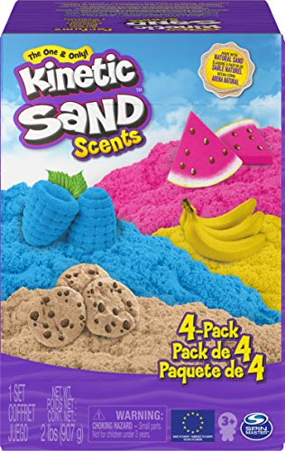 Kinetic Sand- Duftsand 4er-Pack, Sabbia profumata, Confezione da 4, 907 g, Colore, 6060010