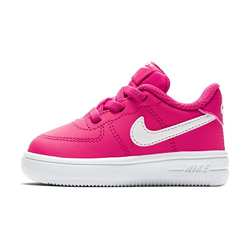 Nike Force 1 '18 (TD), Scarpe da Basket Unisex-Bambini, Multicolore (Rush Pink/White 000), 27 EU