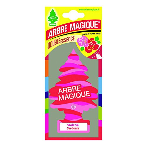 Arbre Magique Mono, Deodorante Auto, Fragranza Violet & Gardenia, Profumazione Prolungata fino a 7 Settimane