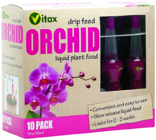 Vitax - Flaconcini di Fertilizzante Liquido a Rilascio Lento per Orchidee, 30 ml, Confezione da 10 flaconi