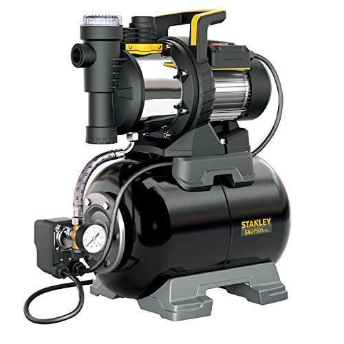 Stanley SXGP900XFBE, Pompa Autoadescante con Serbatoio, Nero/Giallo, 900 W