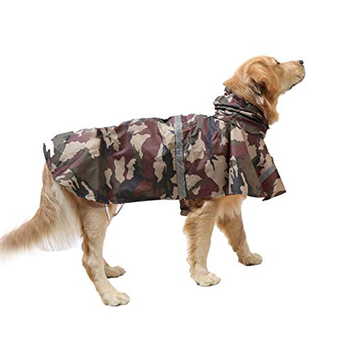 KoKoBin - Cappottino catarifrangente per cani con cappuccio ultraleggero traspirante impermeabile per cani di media e grande taglia