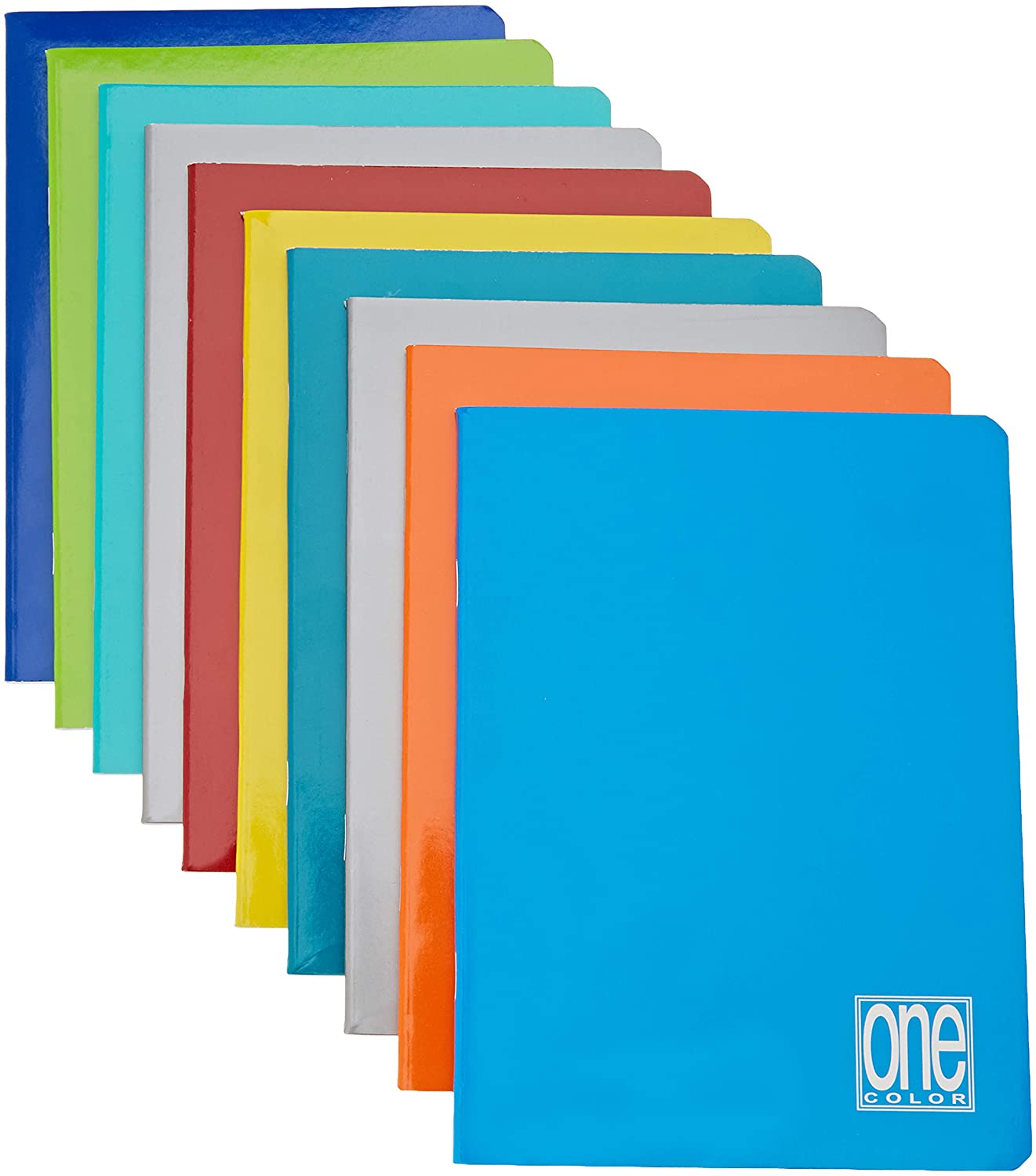 Blasetti One Color, Quaderno formato A5, Rigatura 0Q, Quadretti 5 mm con margine per 2° e 3° elementare, Carta 80g/mq, Pacco da 10 Pezzi