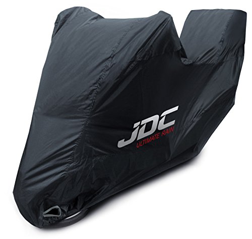 JDC Telo Copri Moto 100% Impermeabile - Ultimate Rain (Extra Forte, Fodera Felpata, Resistente al Calore, Cuciture Sigillate) - XL