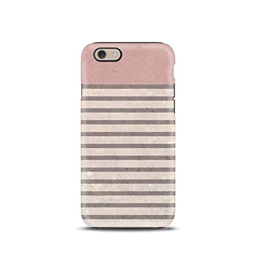 Rosa Righe Geometrico cover case custodia per iPhone 5, 5s, SE, 6, 6s, 7, 7 plus, 8, 8 plus, X, XS, 11, per Galaxy S6, S7, S8