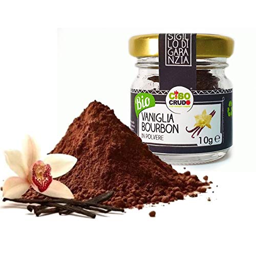 Cibocrudo Vaniglia Bourbon In Polvere - Biologica prima qualità - Vanilla Powder Organic - 10g