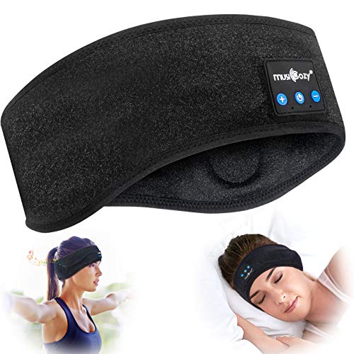 Cuffie per dormire Bluetooth, 5.0 Maschera per dormire con fascia Bluetooth, Fascia per sport wireless, Fascia per musica, Fascia per allenamento, Jogging, Yoga, Insonnia, Viaggi