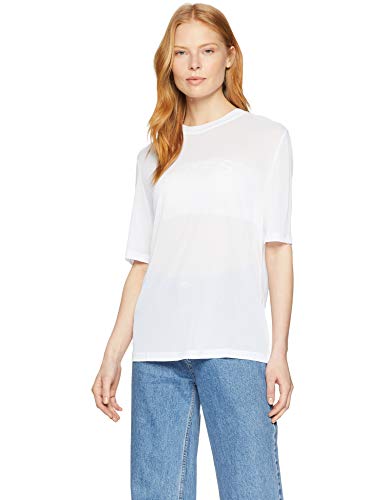 Boss Tisummer T-Shirt, Bianco (White 100), Large Donna