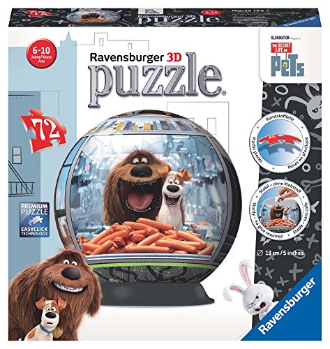 Ravensburger Italy- The Sectret Life of Pets Puzzle 3D, 12192