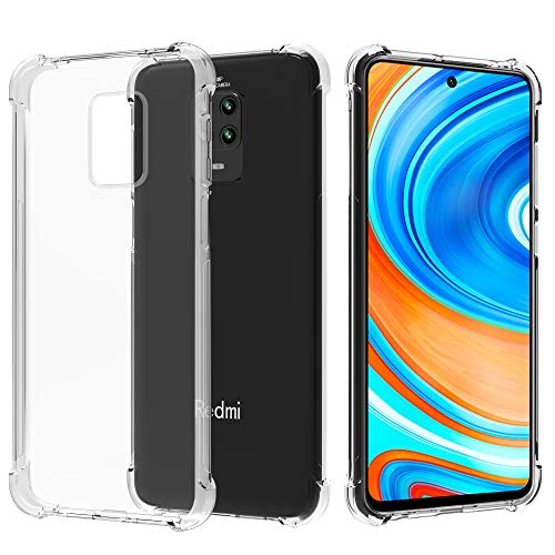 Migeec Cover per Xiaomi Redmi Note 9 PRO - Ibrido Cristallino Custodia Cuscino d'Aria Tecnologia paraurti in Gel Custodie telefoniche a Protezione Completa per Xiaomi Redmi Note 9 PRO