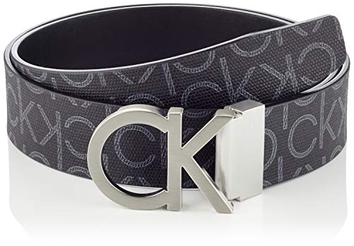 Calvin Klein CK Rev.adj. New Mono Belt 3.5cm Cintura, Nero (Black Monogram 0gj), 10 (Taglia Produttore: 110) Uomo