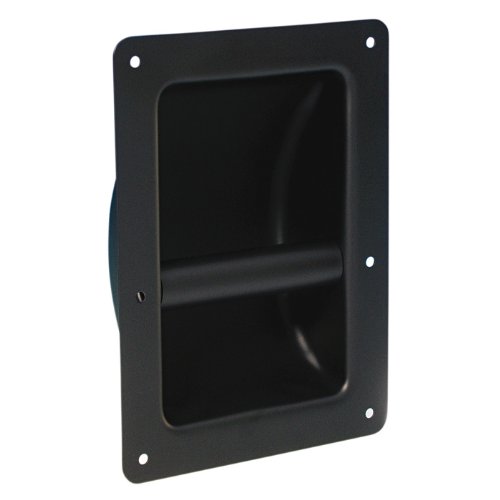 ah Hardware 3402 - Maniglia da incasso, in acciaio, colore nero