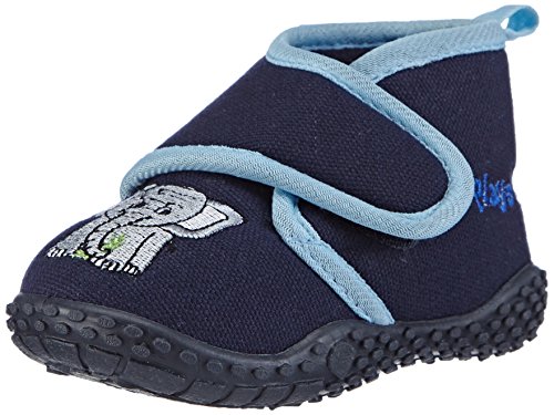 Playshoes Ciabatte -Elefante, Pantofole Unisex – Bambini, Blu Marine 11, 24/25 EU