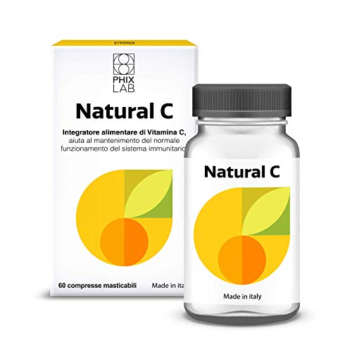 Phixlab Natural C - Vitamina C Naturale 500mg per 60 Compresse Masticabili