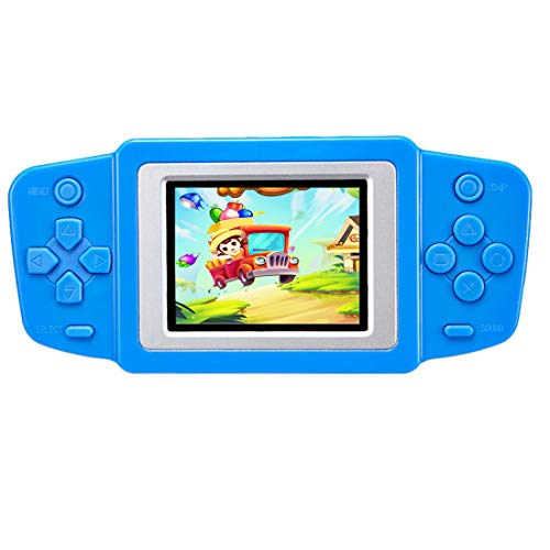 ZHISHAN Console di Gioco Portatile retrò per Bambini Precaricata con 218 Videogiochi Classici Sistema Arcade Ricaricabile con Display 2,5 Pollici Controller di Gioco (Blu)