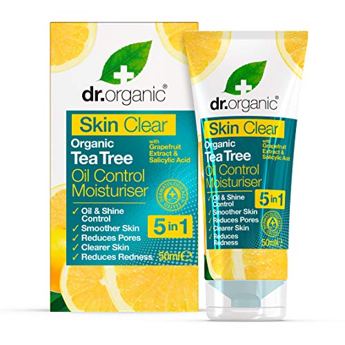 Dr. Organic Crema Idratante Viso, Skin Clear, 50 ml