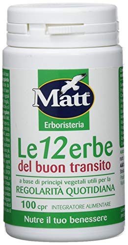 Matt&Diet - Le 12 Erbe del Buon Transito - 100 Capsule, 50 g