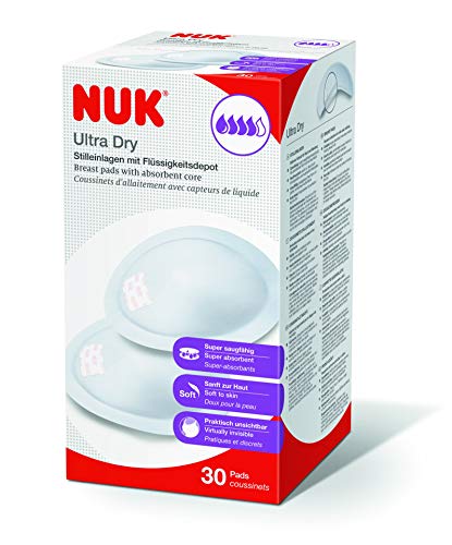 Nuk 10252123 Coppette Assorbilatte Ultra Dry, Bianco