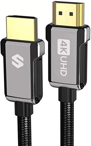 Cavo HDMI 2m/4K, Silkland Cavo HDMI 2.0 ad Alta Velocità 18Gbps Supporta 4K@60Hz, HDR, 3D, Ethernet, Audio Return - Cavo HDMI Nylon Intrecciato per Monitor, TV UHD, Blu-ray, PS4, PS3, Xbox, Proiettore